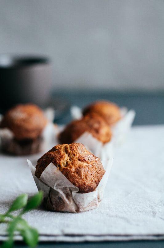 Gluten-Free Flax Seed Muffins with Buttermilk, Ghee, & Spices