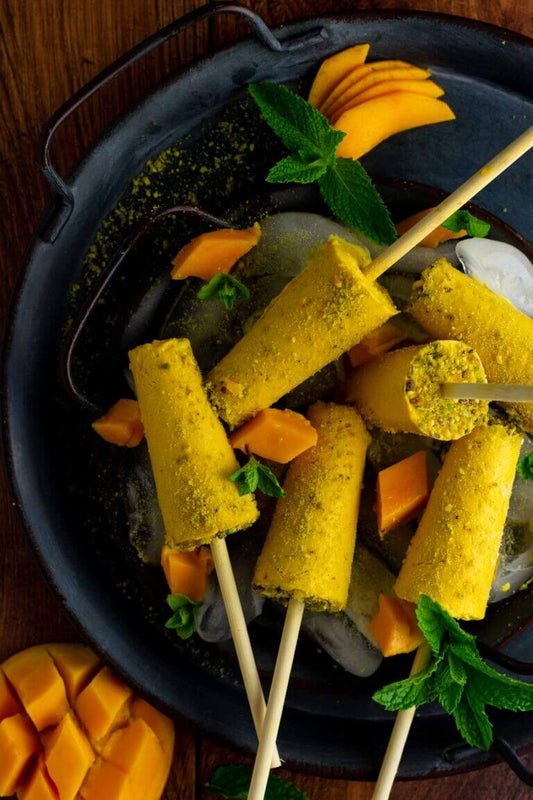 Mango Kulfi Indian ice cream made with our Alphonso Mango Puree