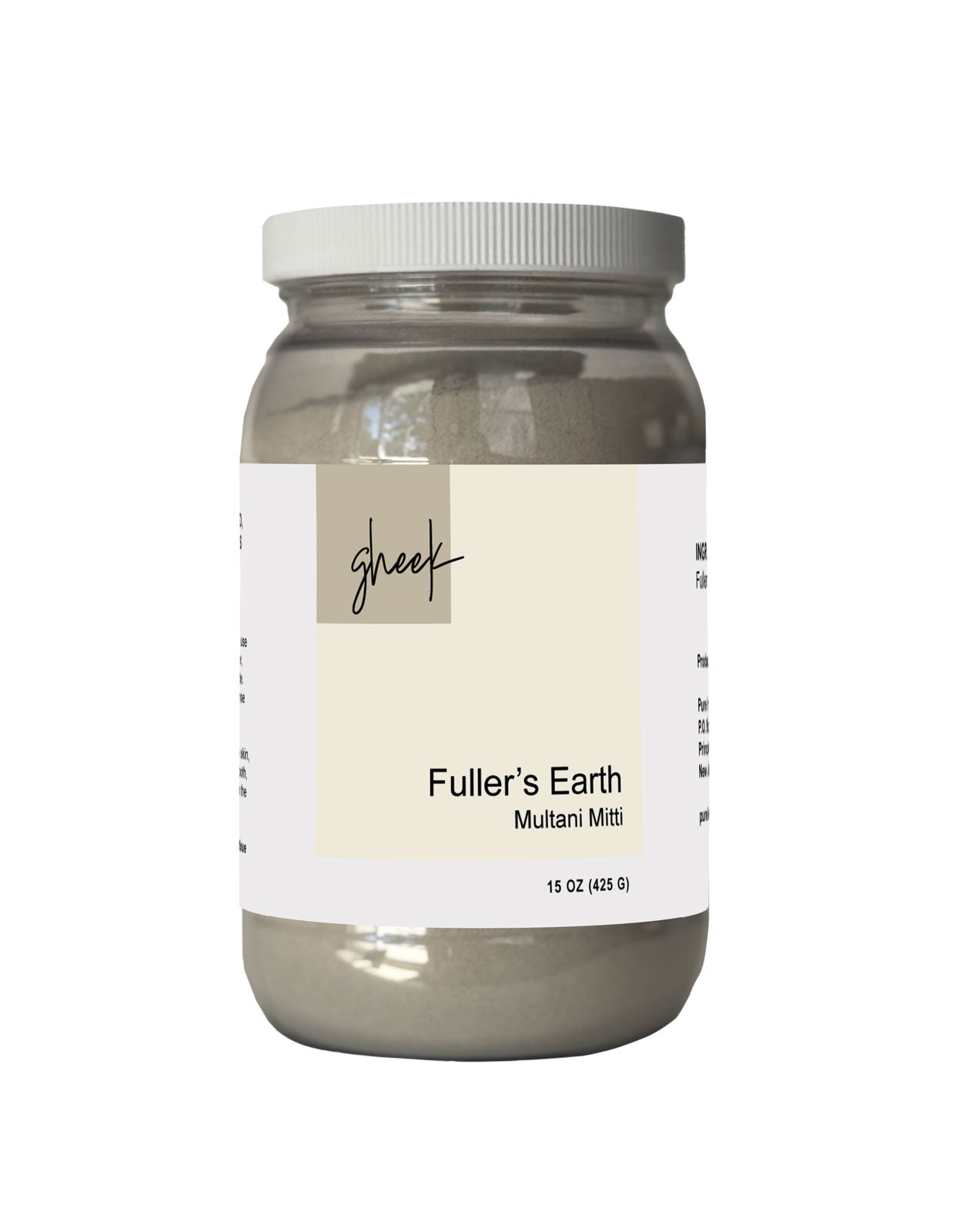 A 15 oz jar of multani mitti, AKA fuller's earth