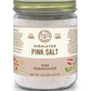 Pure Indian Foods Himalayan Pink Salt, fine granulated, in a glass jar, 1 lb 4 oz