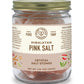 Pure Indian Foods Himalayan Pink Salt, crystal salt stones, in a glass jar, 1 lb 1 oz