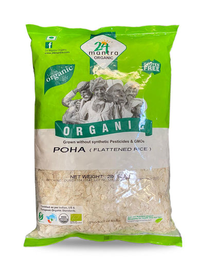 Poha (Flattened Rice) 2.2 lbs., Certified Organic
