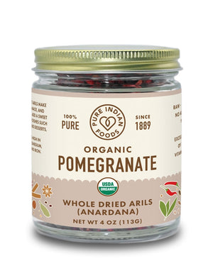 1 jar of Organic Dried Pomegranate Seeds (Anardana) from Pure Indian Foods.