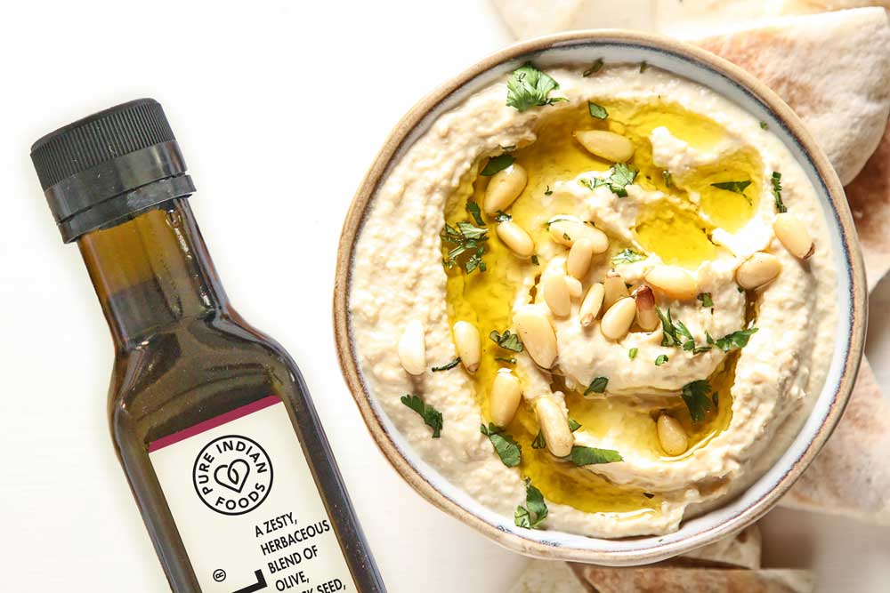 Hummus made with Primal Oil from Pure Indian Foods