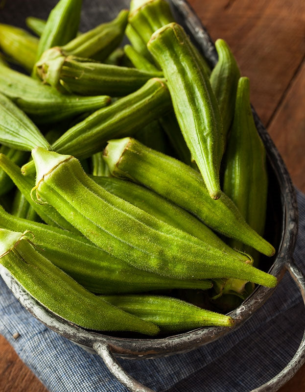plant okra seed Organic Clemson Spineless Okra Seeds
