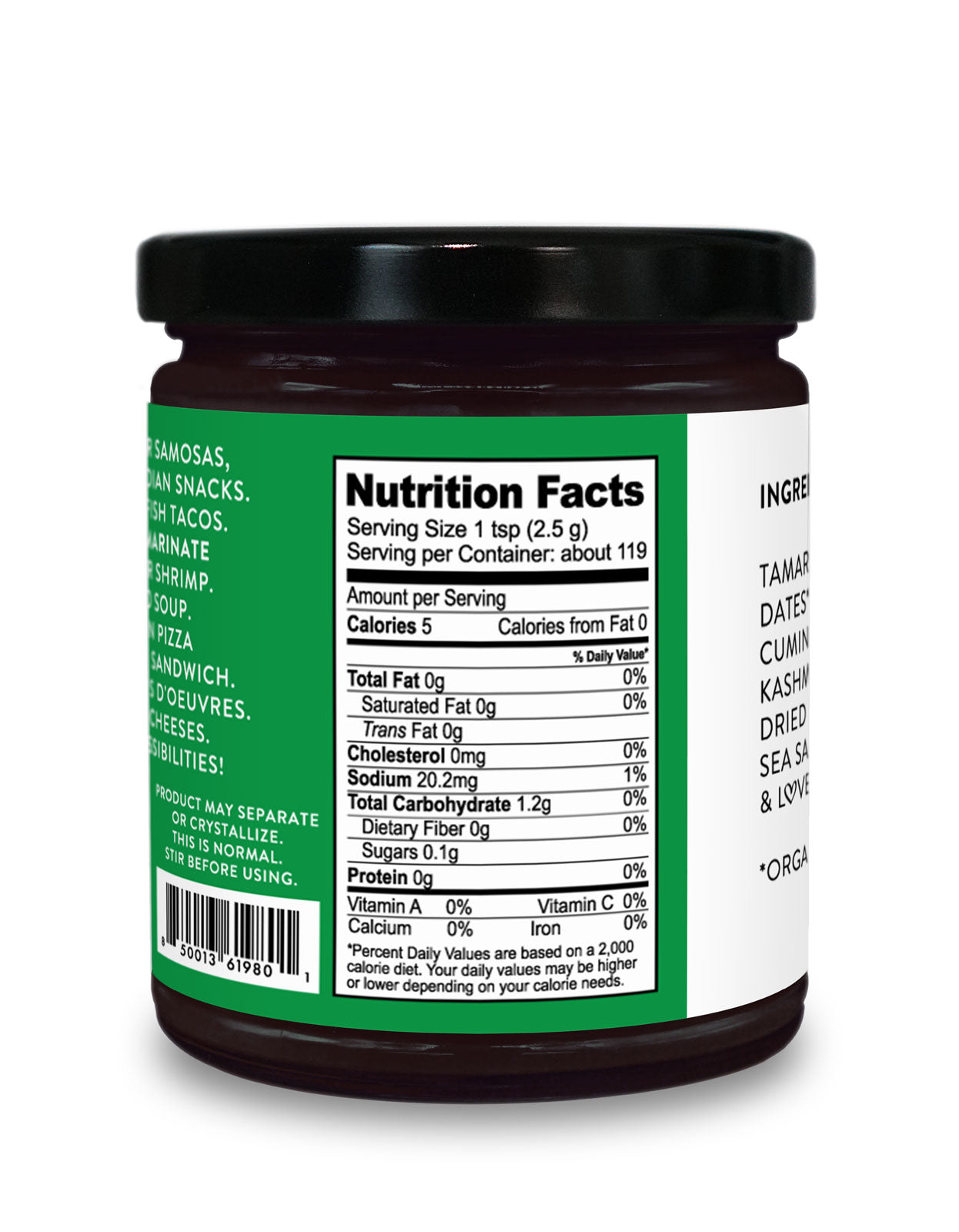A Date with Tamarind® - Tamarind Date Chutney, Certified Organic - 10.5 oz