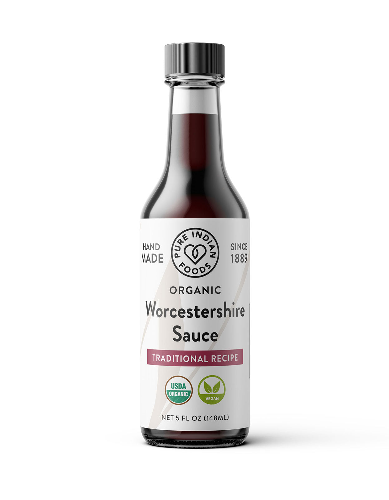 Worcestershire Sauce, Certified Organic 5 fl ozN Pure Indian Foods