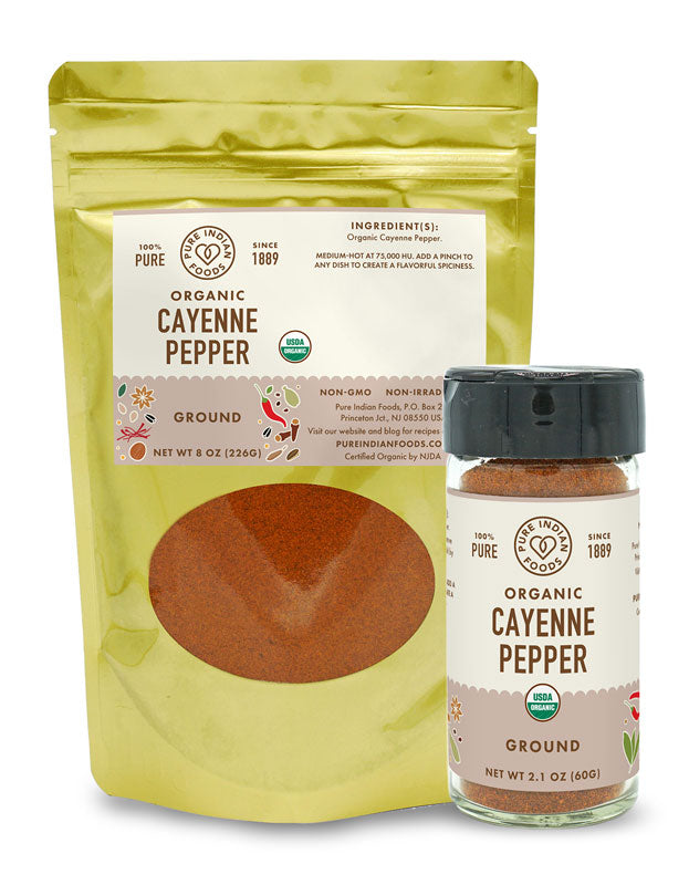 Cayenne Red Chili Pepper Ground, Certified Organic