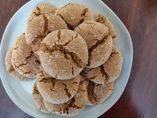 Indian Pepperkaker Cookies (Gingersnap Made with Jaggery & Ghee)