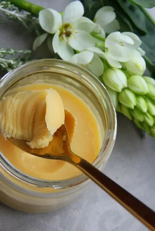 Creamy textured ghee