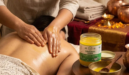 grassfed ghee used in ayurvedic massage