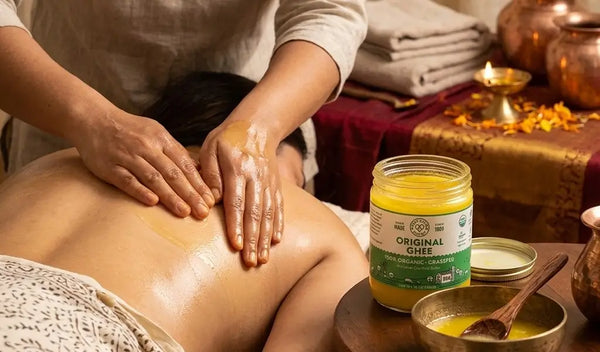 grassfed ghee used in ayurvedic massage