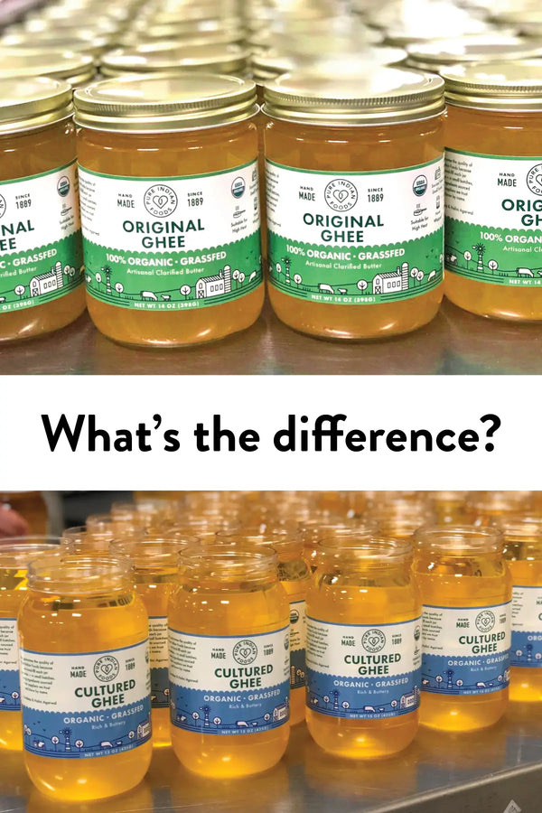 Cultured vs Original Grassfed Organic Ghee