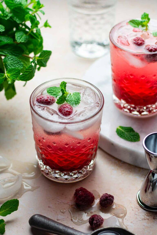 Raspberry & Rose Gin Fizz
