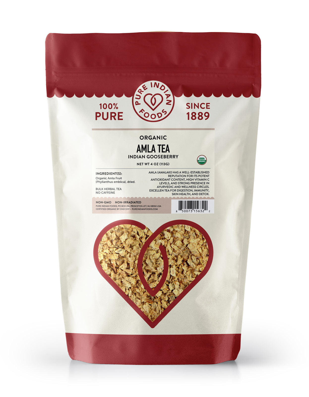 1 bag of Organic Amla Tea (Indian Gooseberry) from Pure Indian Foods
