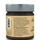 Side label of Pure Indian Foods organic chyawanprash jam. It says the orignal formulas included about 50 ingredients, many of which are now endangered and unavailable. Ours has about 30 ingredients, all organic. To respect these formulas, we call ours 21st Century Chyawanprash.