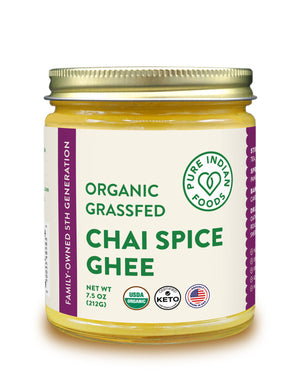 Chai Spice Ghee, Grassfed & Certified Organic - 7.5 oz