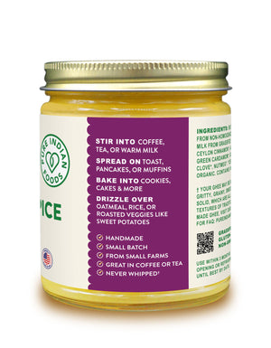 Chai Spice Ghee, Grassfed & Certified Organic - 7.5 oz