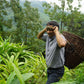 Sandeep harvesting organic black cardamom in India