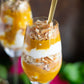 close up of alphonso mango parfait