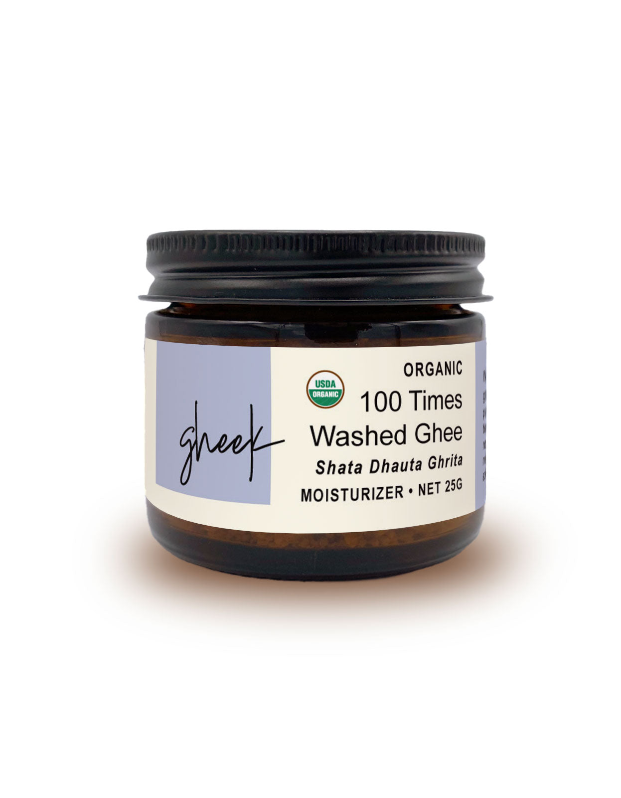 GHEEK™ 100 Times Washed Ghee Moisturizer, Certified Organic - 25g