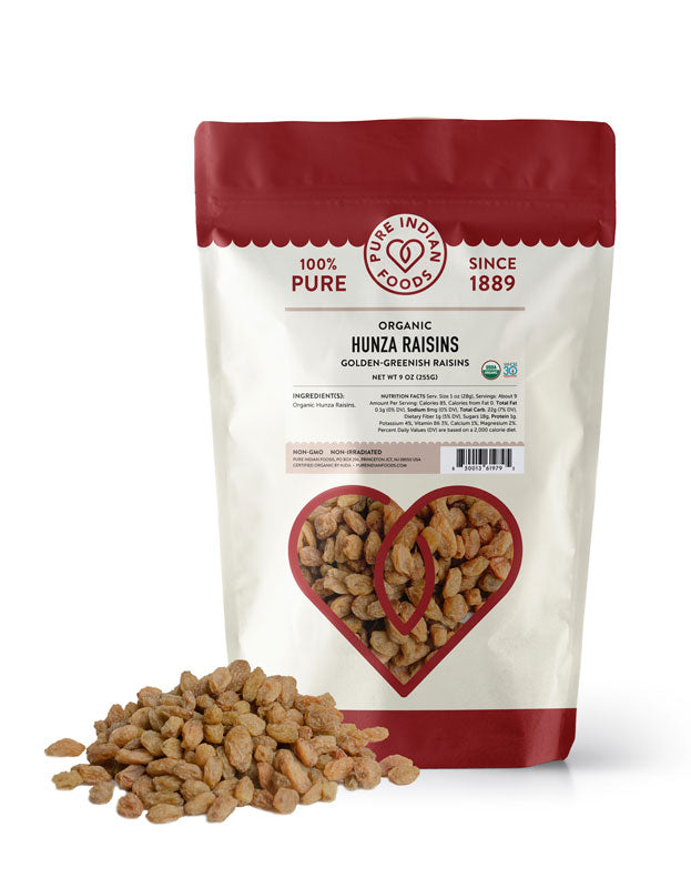 Hunza Raisins, Certified Organic - 9 oz