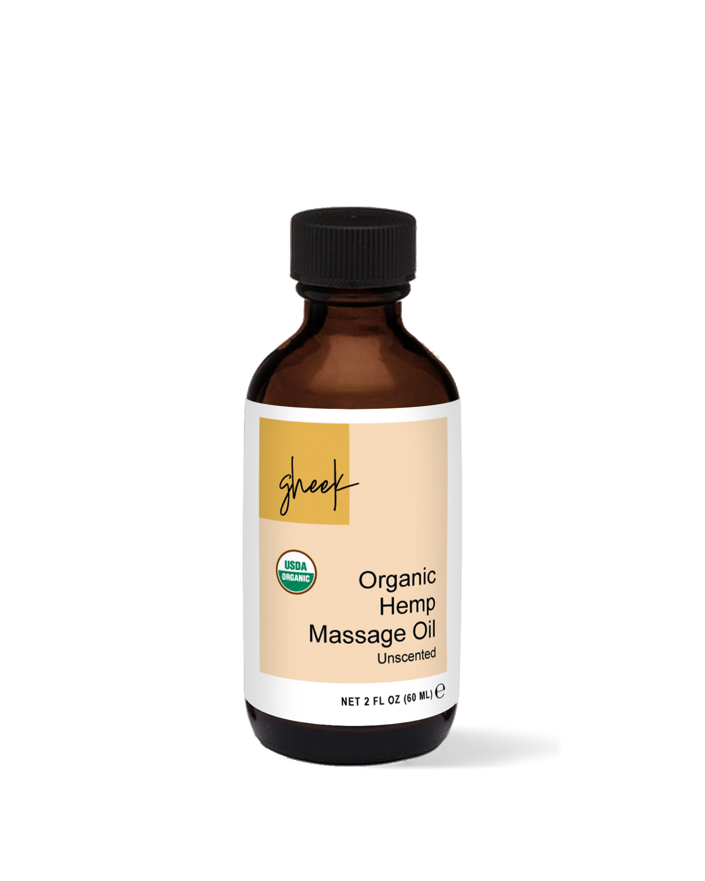 Ayurvedic Hemp Massage Oil, Certified Organic