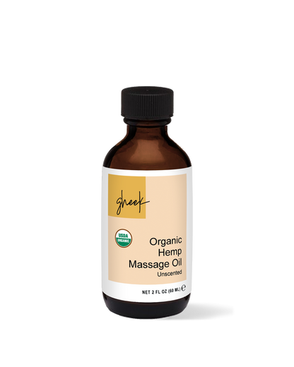 Ayurvedic Hemp Massage Oil, Certified Organic