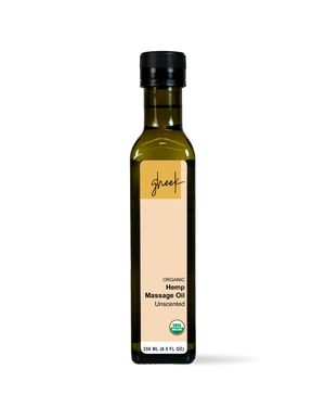 Ayurvedic Hemp Massage Oil, Certified Organic