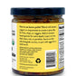 Side label on a jar of our indian lemon pickle. Says: How to use lemon pickle? Blend with butter, yogurt, or mayonnaise to create a spicy dip for fries, chips, or veggies. Add to tomato-based gravies for extra depth. Layer on rice, daal, naan, roti, or parathas. Serve on the side alongside curries, or pair with eggs for a bold touch.