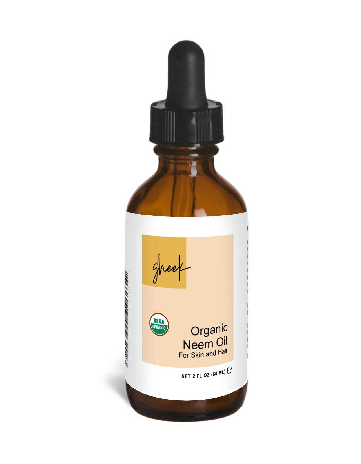 one 2 oz dropper bottle of organic Neem oil