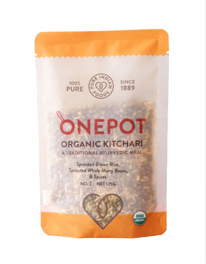 a bag of packaged onepot organic kitchari variety no 1 