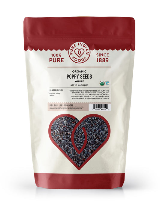 Poppy Seeds, Certified Organic - 8 oz