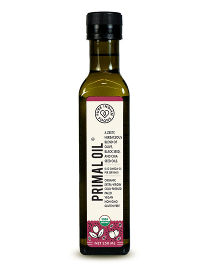 PRIMALOIL Triple Omega Blend 3-6-9, Extra Virgin & Certified Organic