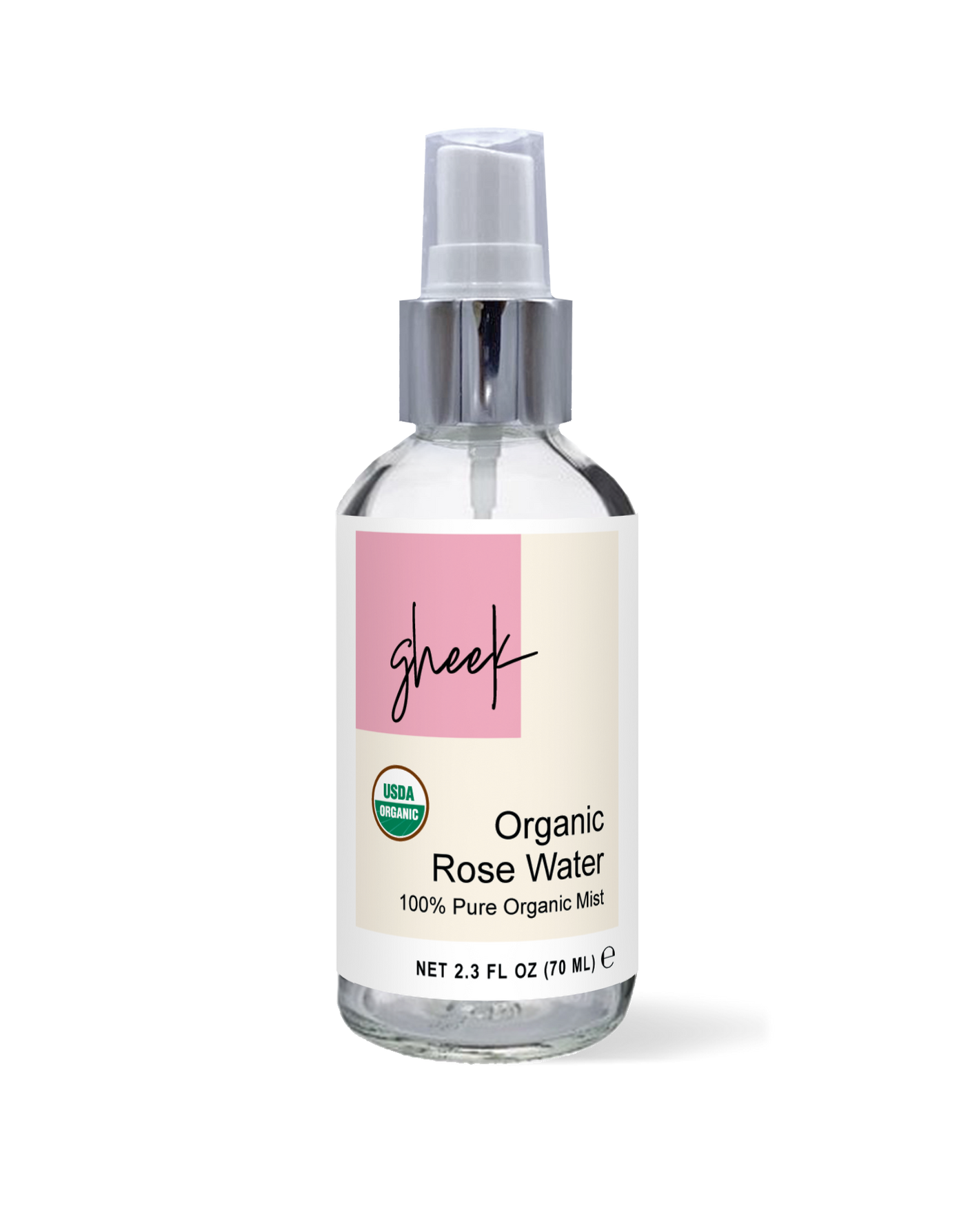 Rose Water Face Mist, Certified Organic