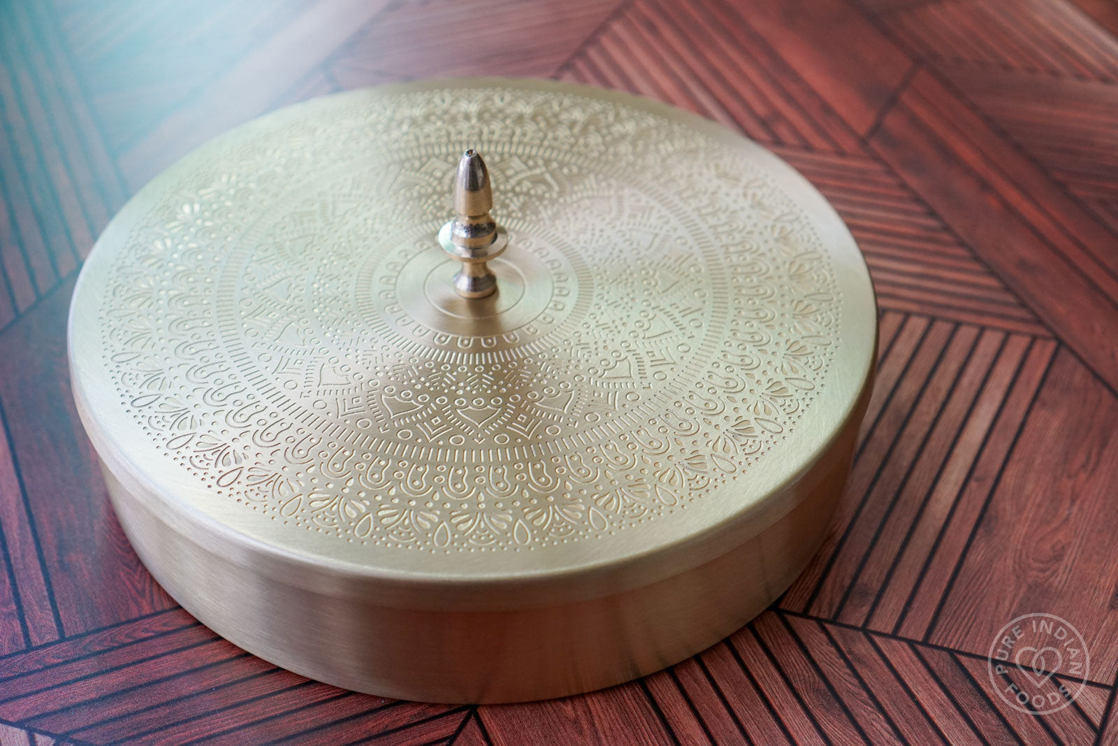 Gold Mandala Indian Spice Box