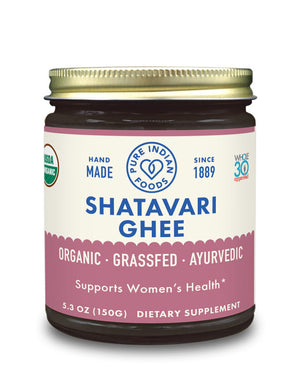 Shatavari Ghee 5.3 oz, Certified Organic