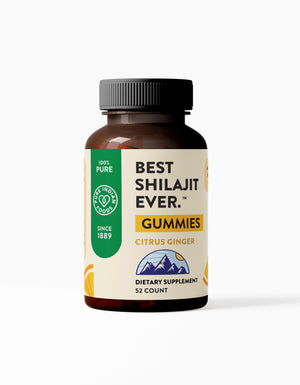 Best Shilajit Ever™ Citrus Ginger Gummies - 52 Count