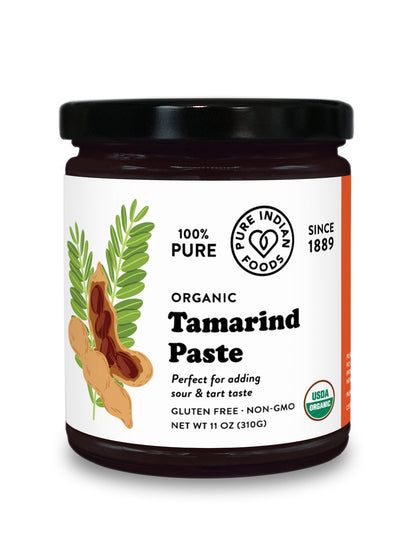 1 jar of organic tamarind paste, made of 100% pure tamarind puree, from Pure Indian Foods