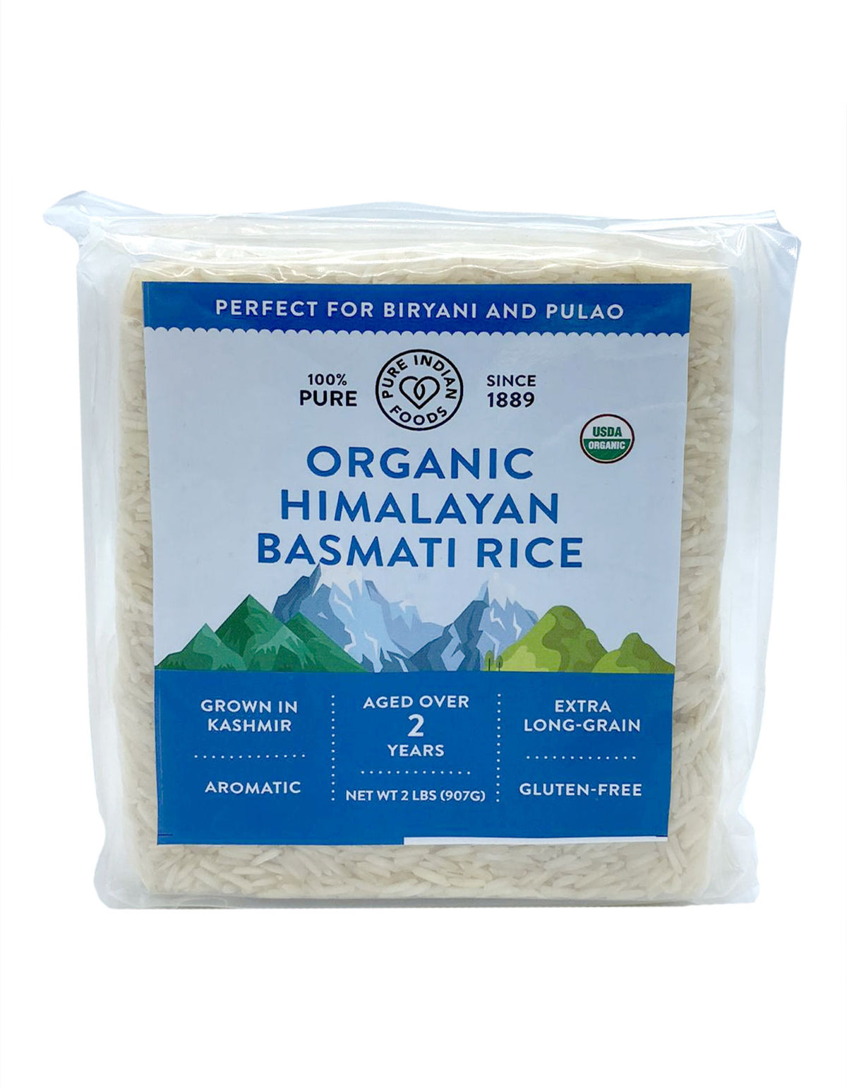 Natural Basmati Rice Organic Basmati Rice - Himalayan, Aged 2 Years