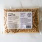 A bag of Pure Indian Foods freeze-dried Japanese natto beans. Label says it's non-gmo natto soybeans, vegan, and low-sodium