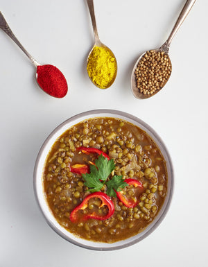OnePot No. 7 Sprouted Green Lentil Soup, Single Pack, Ready-to-Cook, Certified Organic