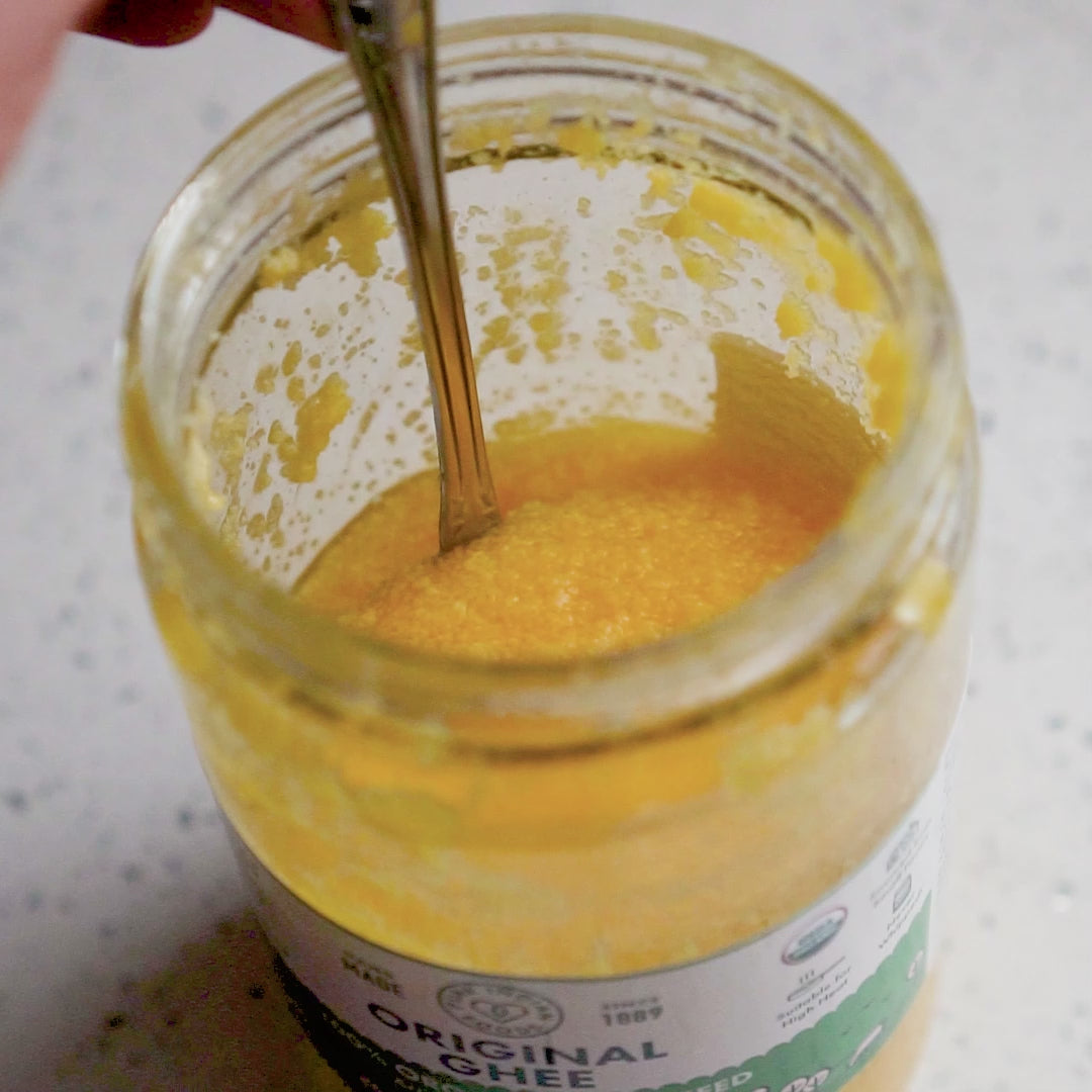 Ghee, Organic Grass Fed Gluten Free Clarified Ghee Butter with Vitamins & Ome Ghee, Organic Grass Fed Gluten Free Clarified Ghee Butter with Vitamins & Ome