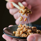 Rehydradated freeze-dried natto beans have the same consistency as fresh natto!