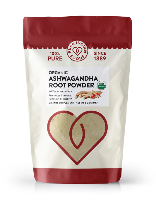 Ashwagandha Root Powder, Certified Organic - 8 oz