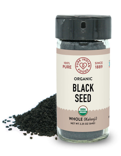 Black Seed (Kalonji, Black Cumin Seed, Nigella sativa), Certified Organic