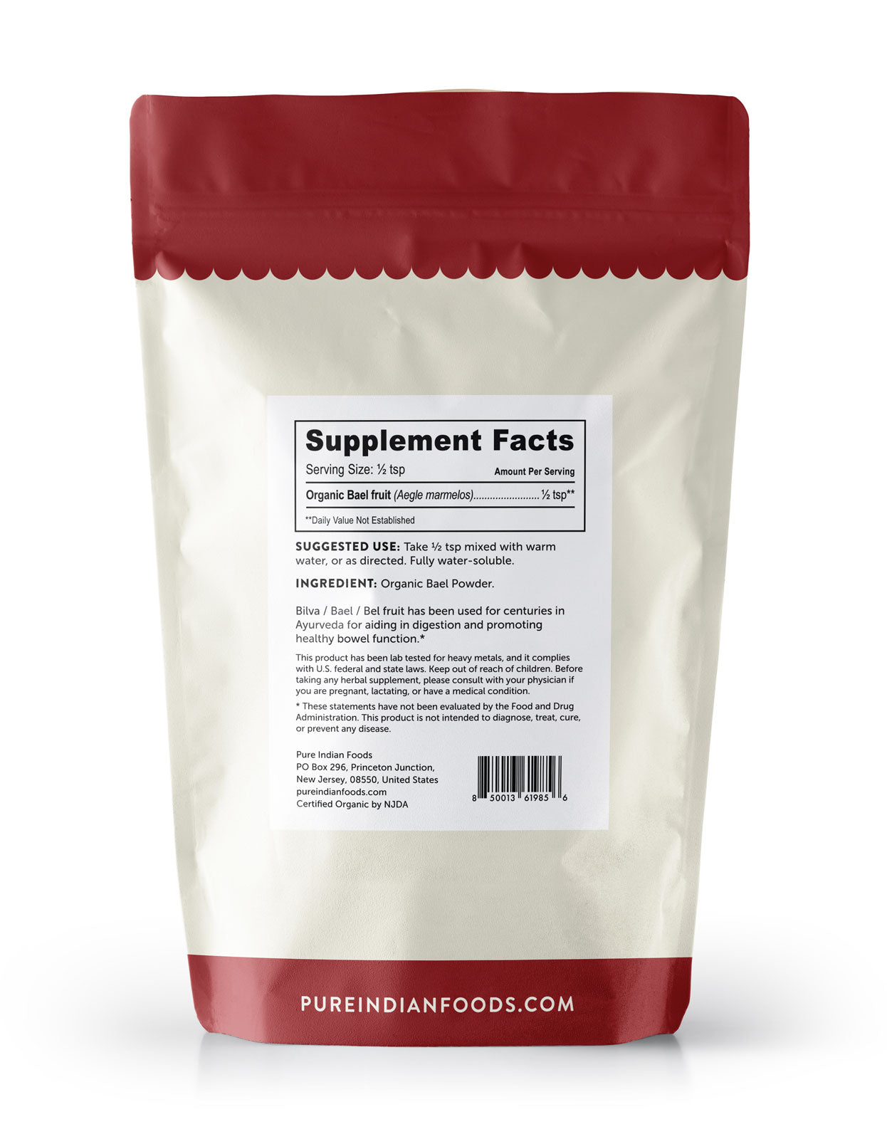 Bilva / Bael Fruit Powder, Certified Organic - 8 oz