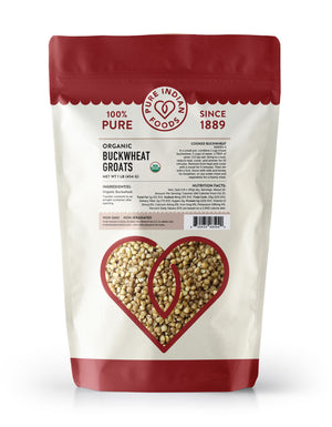 1 bag of organic buckwheat groats from Pure Indian Foods