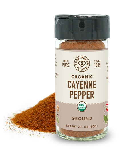 Cayenne Red Chili Pepper Ground (Lal Mirch), Certified Organic
