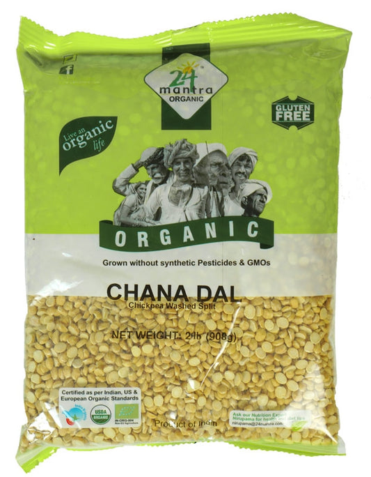 Chana Daal (Husked) 2 lbs., Certified Organic